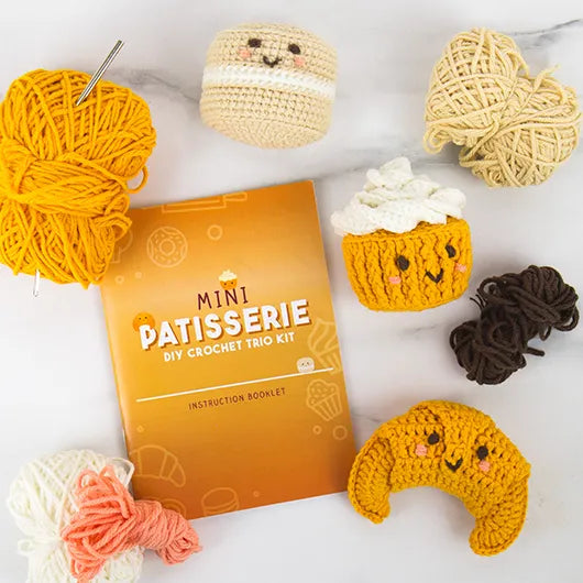 Gift Republic | Mini Patisserie Trio DIY Crochet Kit