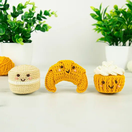Gift Republic | Mini Patisserie Trio DIY Crochet Kit