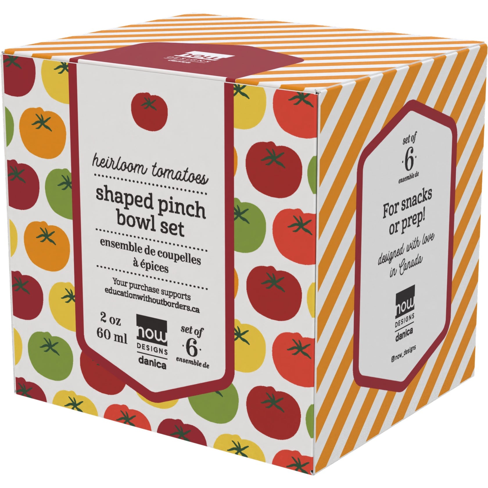 Now Designs | Heirloom Tomatoes Pinch Bowls - Set of 6