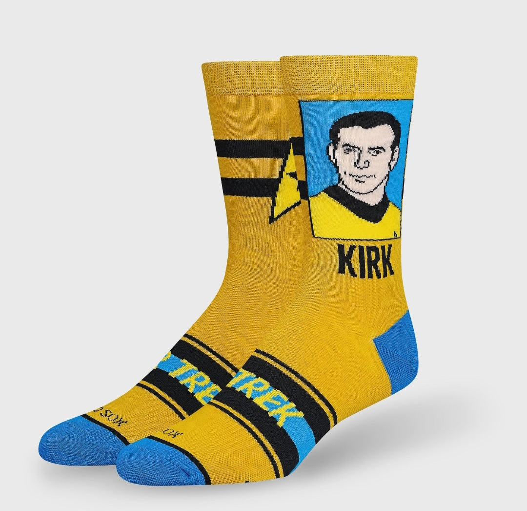 Odd Sox | Large Feet | Captain Kirk Socks