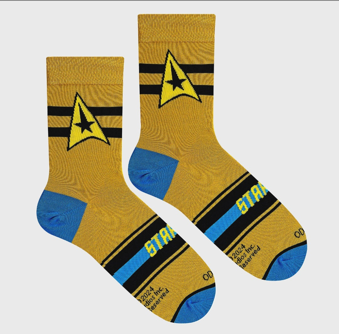Odd Sox | Large Feet | Captain Kirk Socks