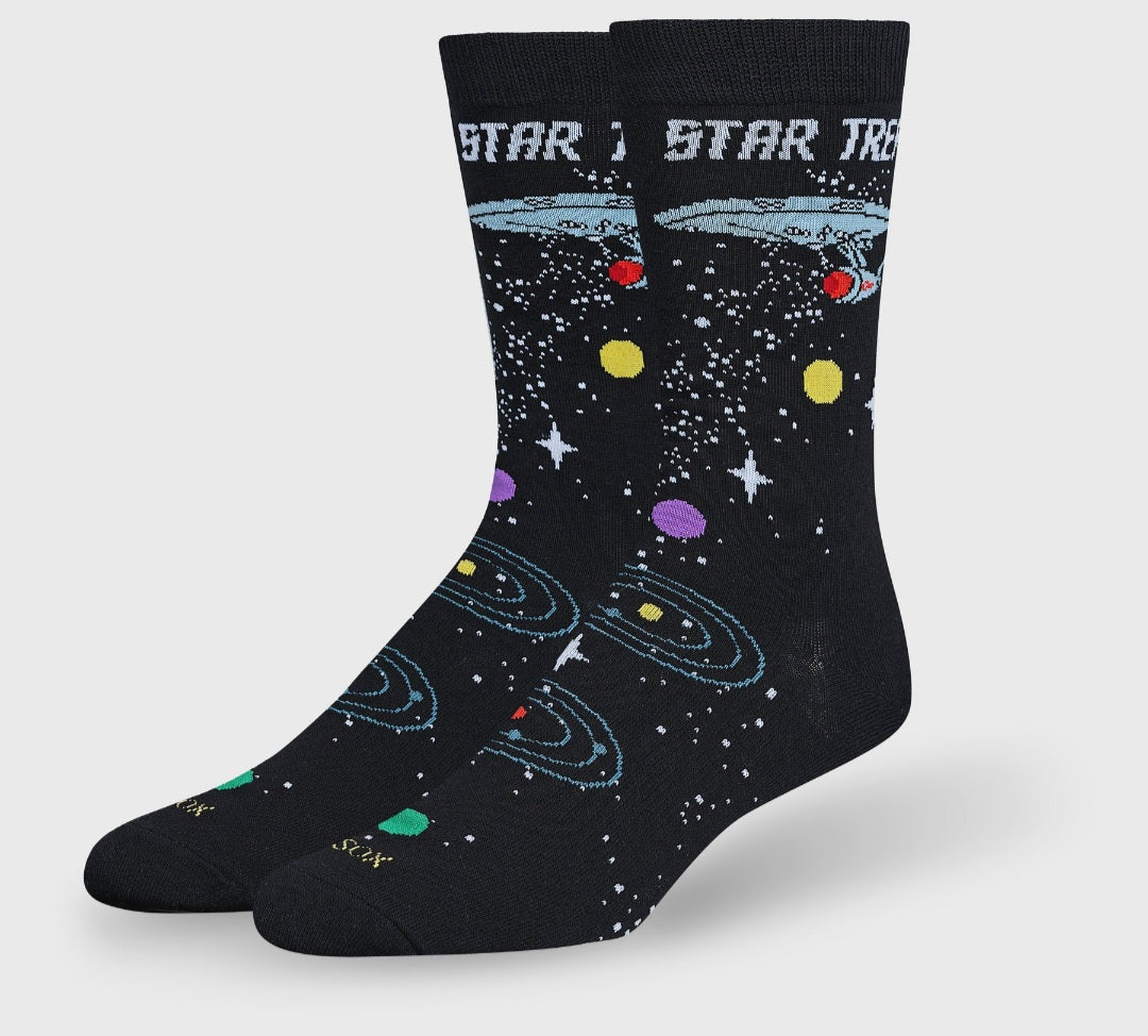 Odd Sox | Large Feet | Star Trek Space Travel Socks