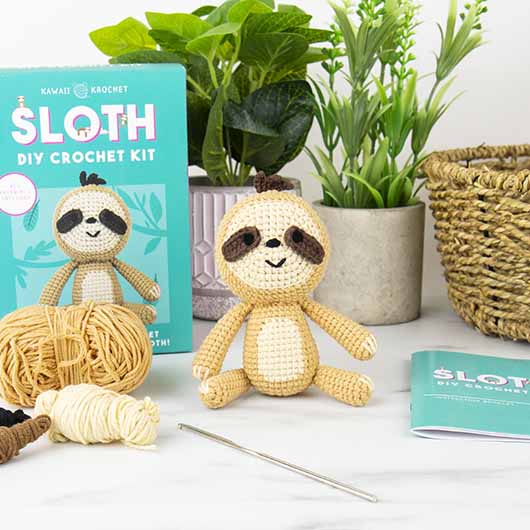 Gift Republic | Sloth DIY Crochet Kit