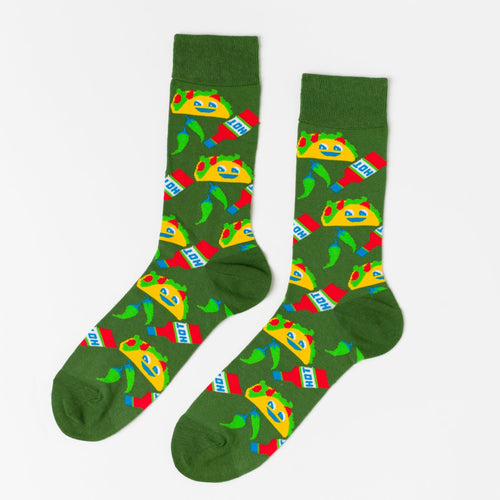 Yellow Owl Workshop | Large | Taco Crew Socks