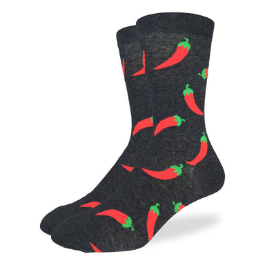 Good Luck Sock | Men's Crew | Hot Peppers Good Luck Sock - Oscar & Libby's