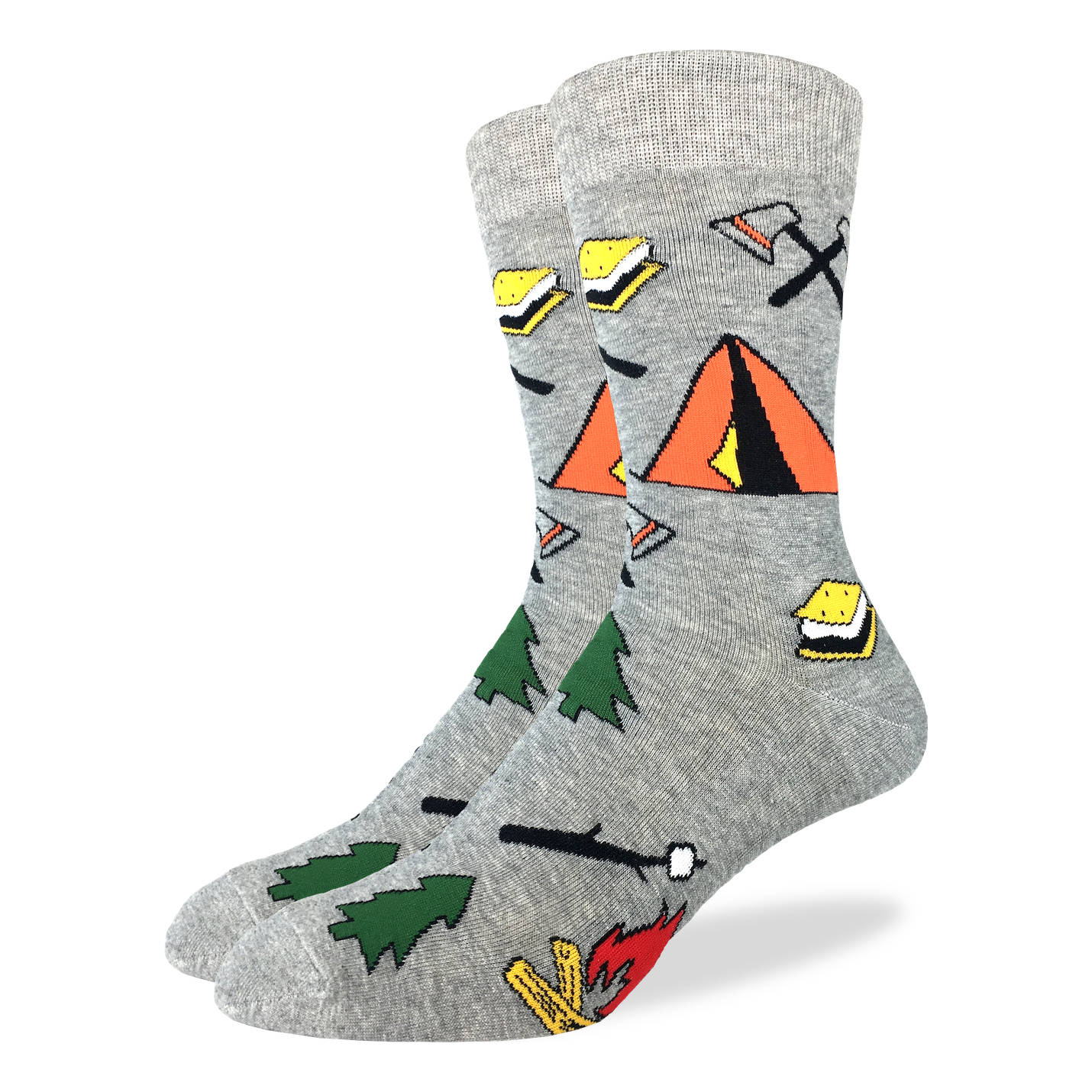 Good Luck Sock | Men's Crew | Camping Good Luck Sock - Oscar & Libby's
