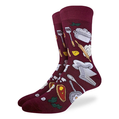 Good Luck Sock | Men's Crew | Chef Good Luck Sock - Oscar & Libby's