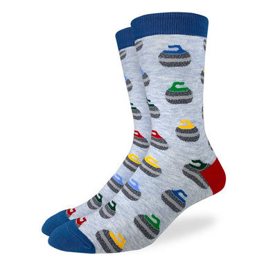 Good Luck Sock | Men's Crew | Curling Good Luck Sock - Oscar & Libby's