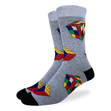 Good Luck Sock | Men's Crew | Rubik's Cube Good Luck Sock - Oscar & Libby's