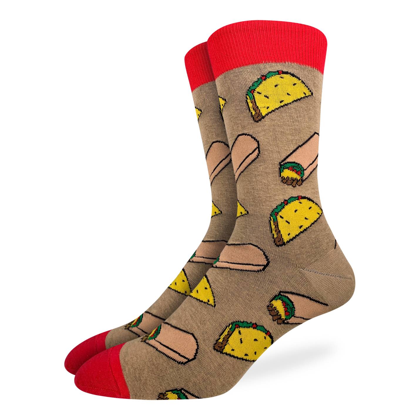 Good Luck Sock | Men's Crew | Taco & Burrito Good Luck Sock - Oscar & Libby's