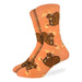 Good Luck Sock | Men's Crew | Orange Squirrels - Oscar & Libby's