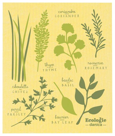 Les Fine Herbs Swedish Sponge Cloth | Danica Danica - Oscar & Libby's