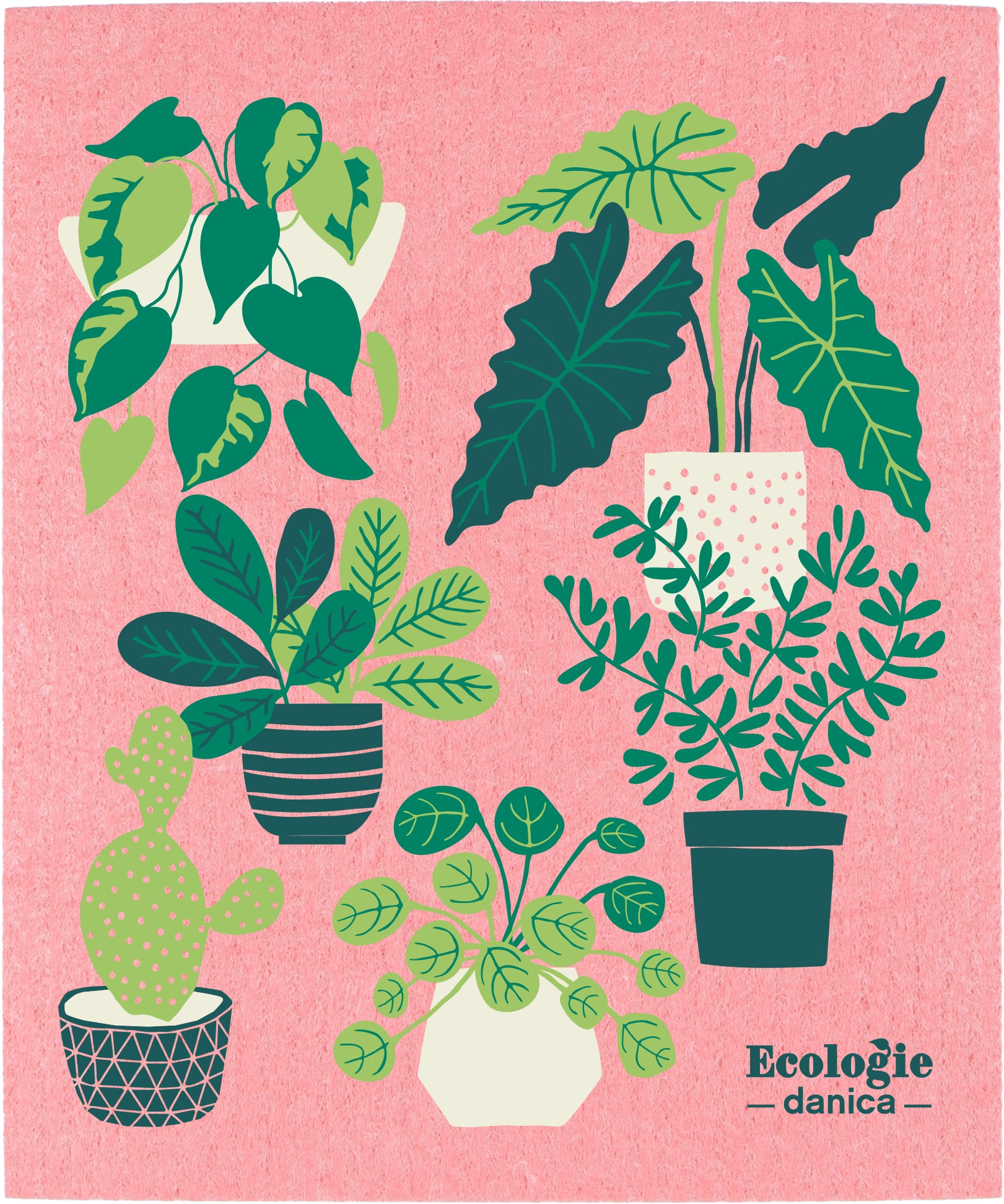 Let It Grow Swedish Sponge Cloth | Danica Danica - Oscar & Libby's