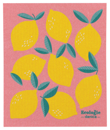 Lemons Swedish Sponge Cloth | Danica Danica - Oscar & Libby's