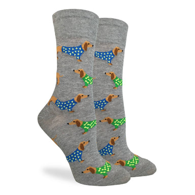 Good Luck Sock | Women's Crew | Weiner Dogs Good Luck Sock - Oscar & Libby's