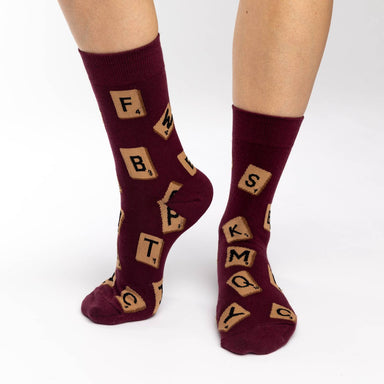 Good Luck Sock | Women's Crew | Word Games Good Luck Sock - Oscar & Libby's