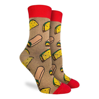 Good Luck Sock | Women's Crew | Taco & Burrito Good Luck Sock - Oscar & Libby's