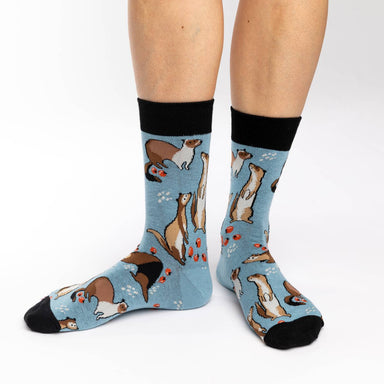 Good Luck Sock | Women's Crew | Ferrets Good Luck Sock - Oscar & Libby's