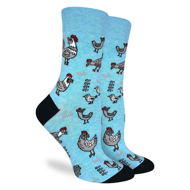 Good Luck Sock | Women's Crew | Chickens Good Luck Sock - Oscar & Libby's