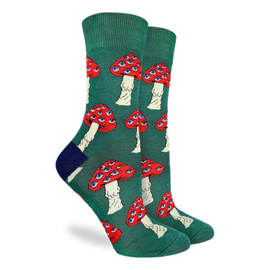 Good Luck Sock | Women's Crew | Magic Mushrooms - Oscar & Libby's
