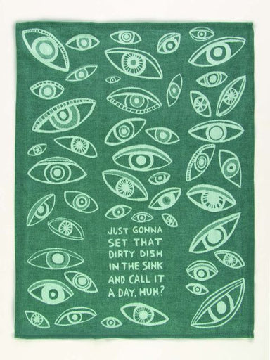 Just Gonna Set That Dirty Dish In The Sink Dish Towel | Blue Q Blue Q - Oscar & Libby's