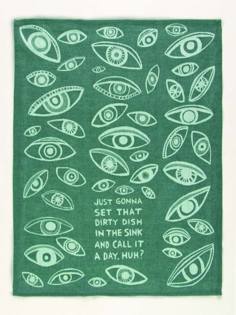 Just Gonna Set That Dirty Dish In The Sink Dish Towel | Blue Q Blue Q - Oscar & Libby's