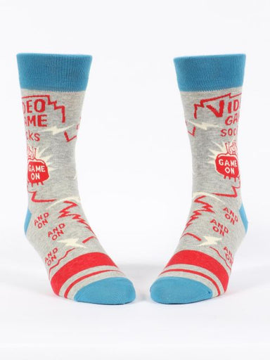 Blue Q | Men's Crew Socks | Video Game Socks Blue Q - Oscar & Libby's