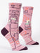 Blue Q | Women's Crew Socks | Introverting Blue Q - Oscar & Libby's