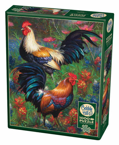 Cobble Hill | Roosters 1000 piece puzzle Cobble Hill - Oscar & Libby's