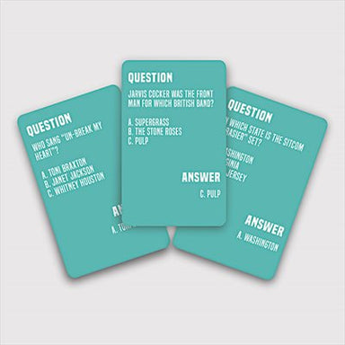 Totally 90's Trivia Cards - Oscar & Libby's