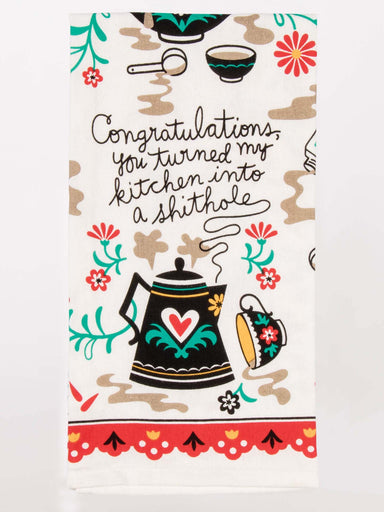 Kitchen Shithole Dish Towel | Blue Q Blue Q - Oscar & Libby's