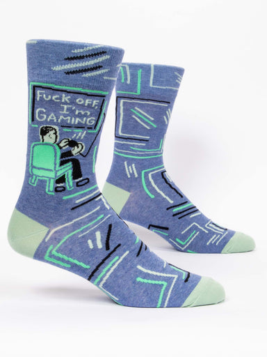 Blue Q | Men's Crew Socks | Gaming Blue Q - Oscar & Libby's