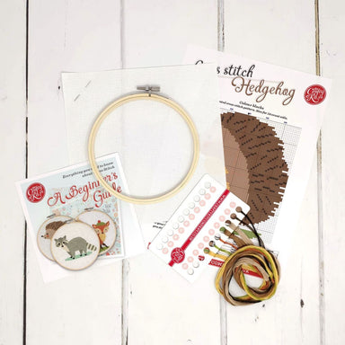 Hedgehog Cross Stitch Kit The Crafty Kit Co. - Oscar & Libby's