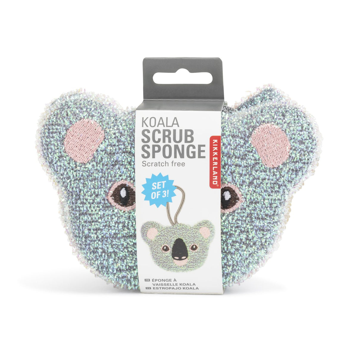 Scrub Sponge : Koala set of 3 Kikkerland Oscar & Libby's