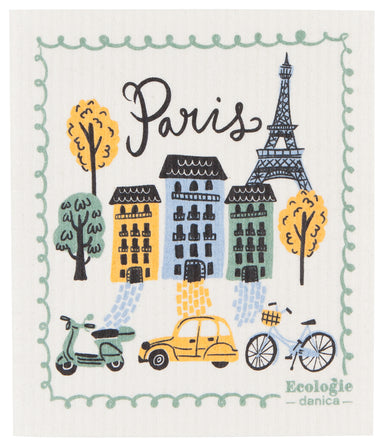 Meet Me In Paris Swedish Sponge Cloth | Danica - Oscar & Libby's