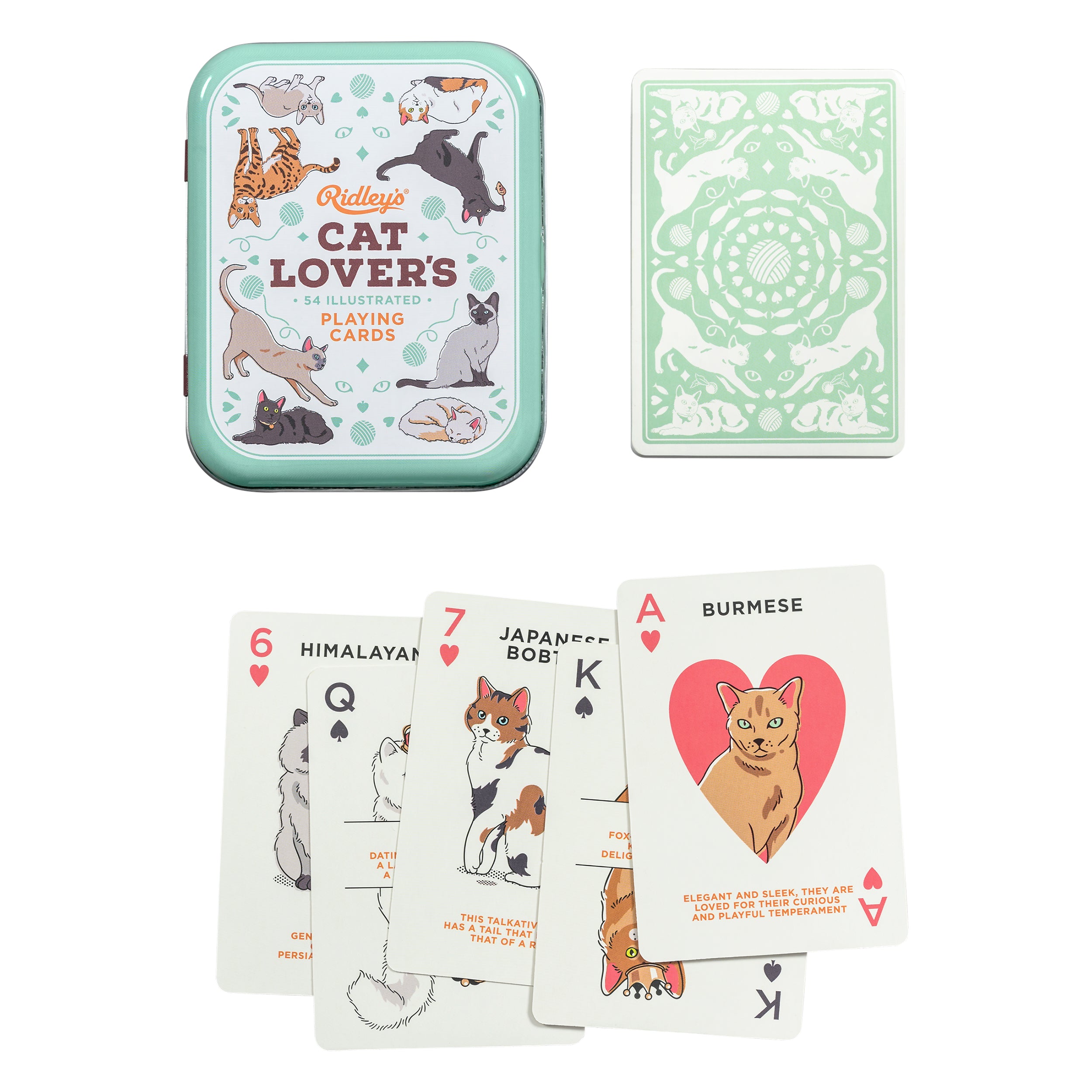 Cat Lover's Playing Cards Wild & Wolf - Oscar & Libby's