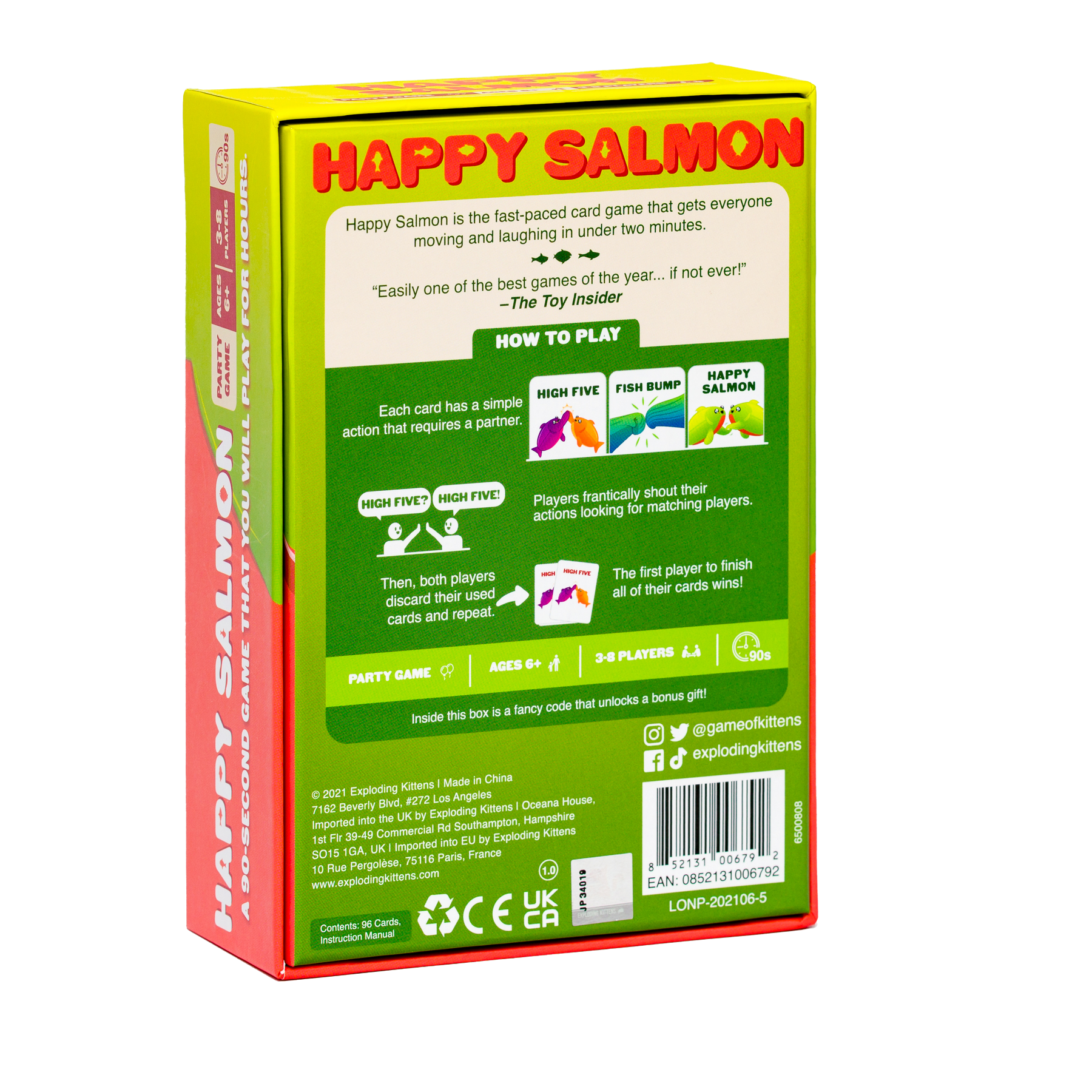 Happy Salmon Exploding Kittens - Oscar & Libby's