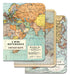 Vintage Maps 3 Pack Mini Notebooks  | Cavallini Cavallini & Co - Oscar & Libby's