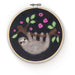 Sloth in a Hoop Needle Felting Kit The Crafty Kit Co. - Oscar & Libby's
