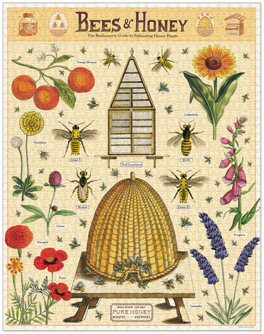 Cavallini & Co | Bees & Honey 1000 piece puzzle Cavallini & Co - Oscar & Libby's