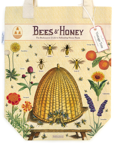 Bees & Honey Tote Bag | Cavallini Cavallini & Co - Oscar & Libby's