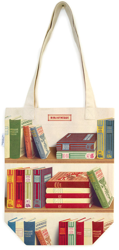 Library Books Tote Bag | Cavallini Cavallini & Co - Oscar & Libby's