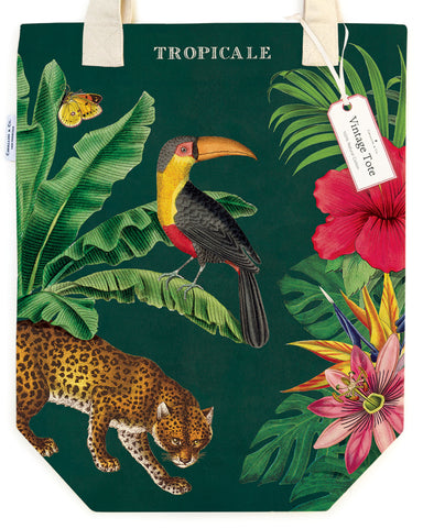 Tropical Tote Bag | Cavallini - Oscar & Libby's