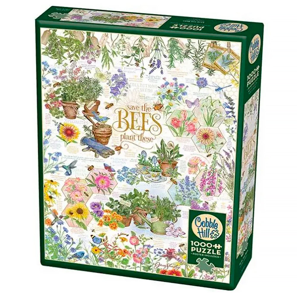 Cobble Hill | Save The Bees 1000 piece puzzle Cobble Hill - Oscar & Libby's