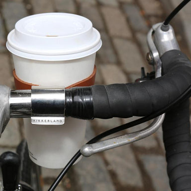 Leather Bike Cup Holder Kikkerland - Oscar & Libby's