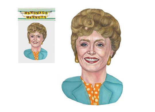 Golden Girls Blanche Magnet | The Dolly Shop The Dolly Shop - Oscar & Libby's