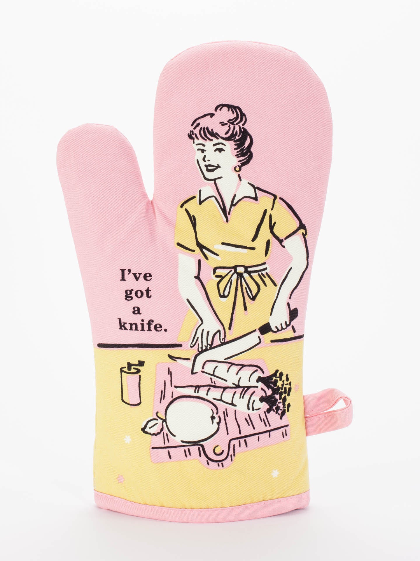 Blue Q Oven Mitt | I’ve Got A Knife Blue Q - Oscar & Libby's