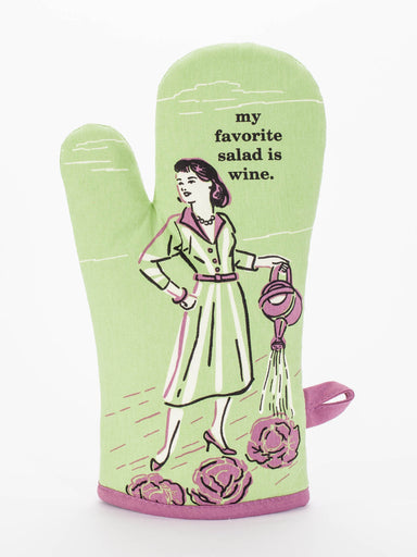 Blue Q Oven Mitt | My Favourite Salad is Wine Blue Q - Oscar & Libby's
