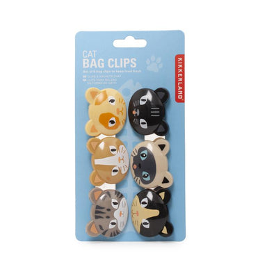 Assorted Cat Bag Clips Kikkerland - Oscar & Libby's
