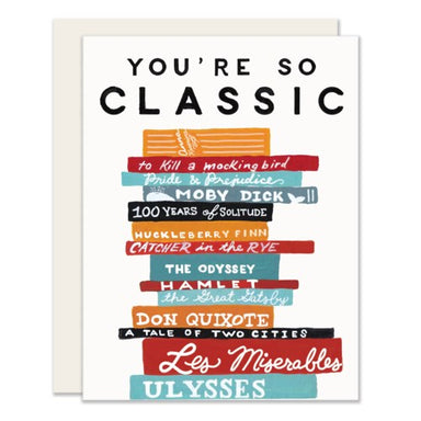 You're so Classic  Blank Card | Slightly Stationary Paper E Clips - Oscar & Libby's